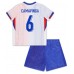 Maillot de foot France Eduardo Camavinga #6 Extérieur vêtements enfant Europe 2024 Manches Courtes (+ pantalon court)